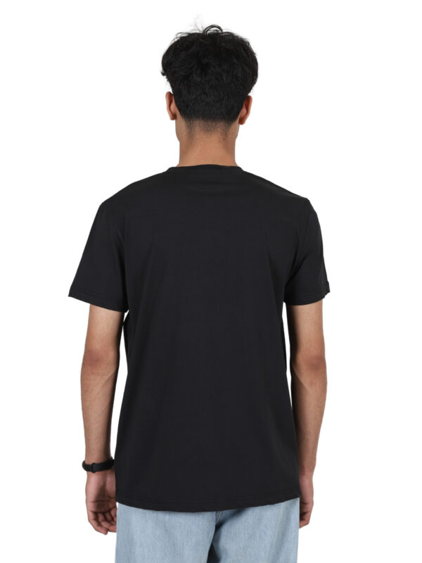 Black single Jersey cotton T-Shirt - Image 3