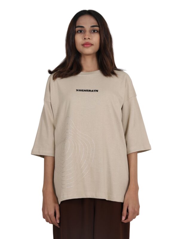 Embroidered crew neck t-shirt