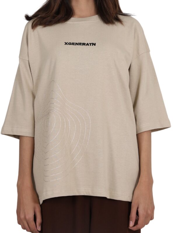 Embroidered crew neck t-shirt - Image 2