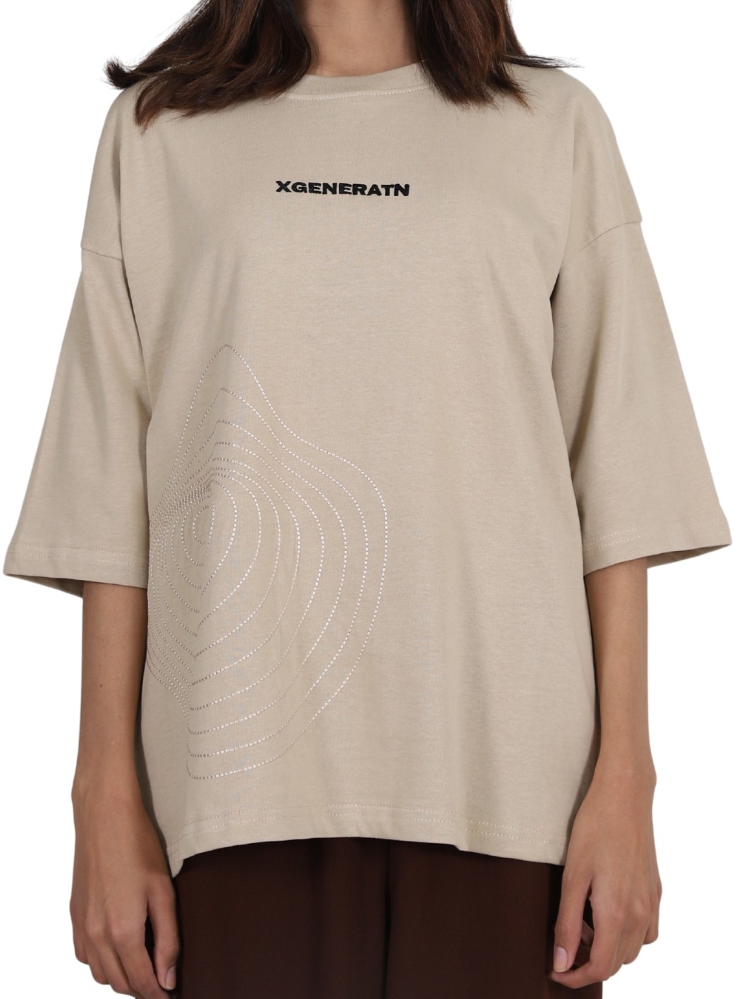 Embroidered crew neck t-shirt