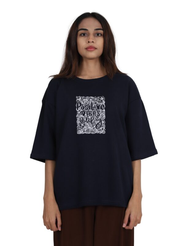 Unisex Oversized Navy Blue T-Shirt