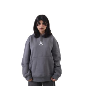 Retro Revival Down Shoulder Hoodie