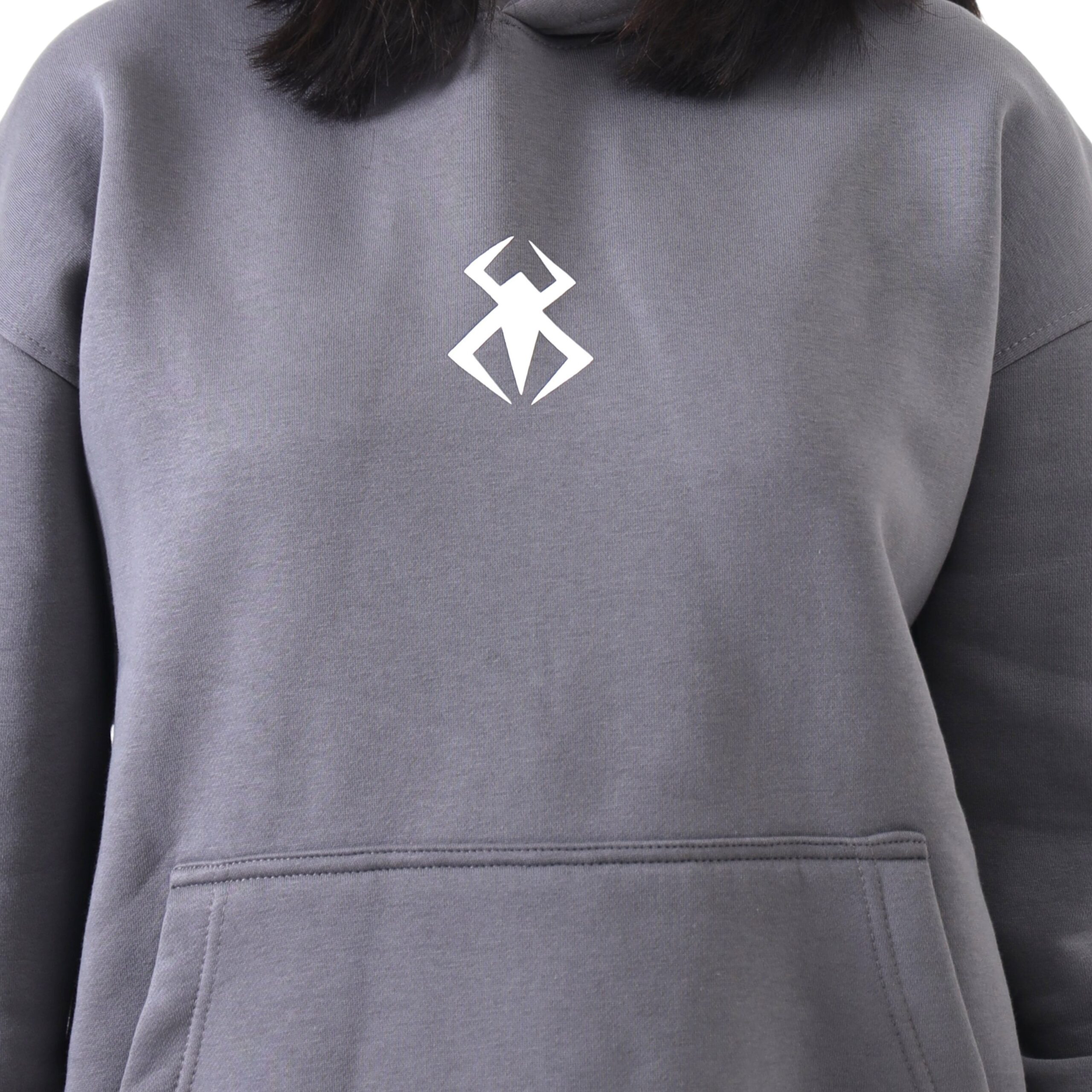 Retro Revival Down Shoulder Hoodie